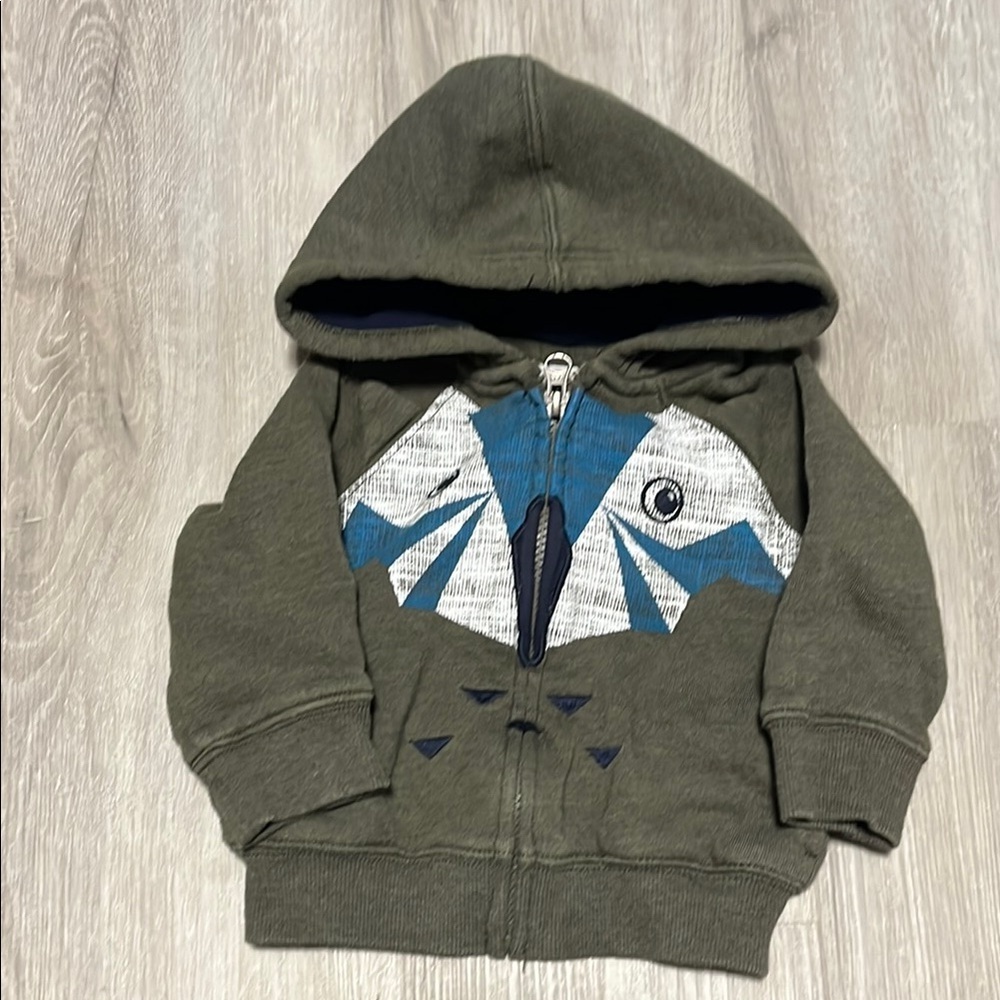 4/$20 Kids Green Hoodie with Blue Graphic